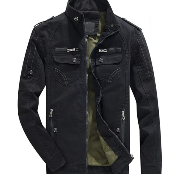 Chouyatou Other - Military style black jacket men Size L